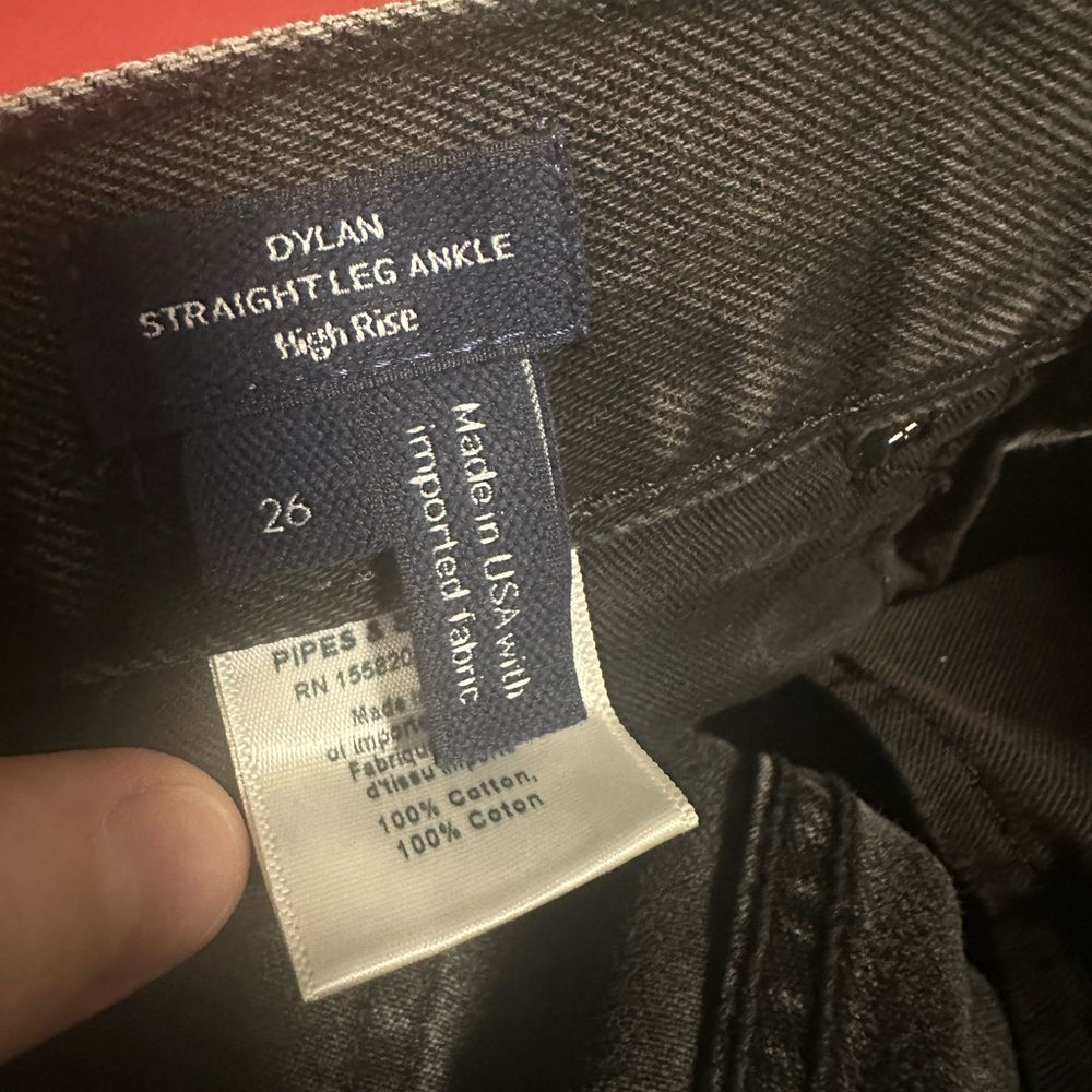 Veronica Beard Dylan Straight-Leg Jean - Stoned Washed Onyx size 26 - Picture 3 of 12